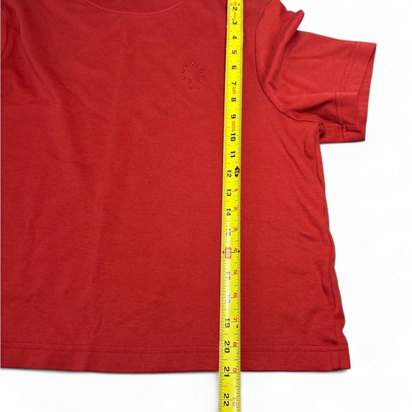 AllSaints Lisa Haven Tee Red Organic Cotton T-Shirt Medium - Picture 6 of 7